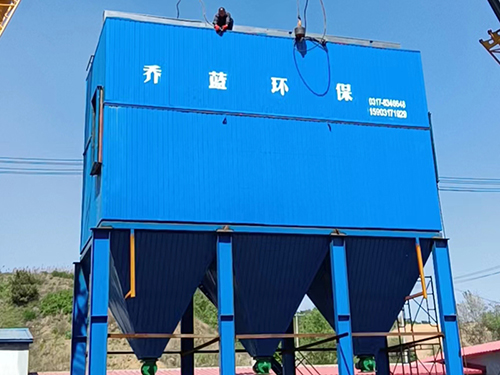 Large scale kiln dust collector