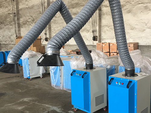 Smoke welding machine