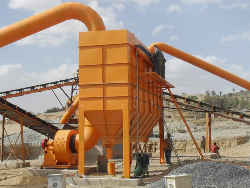 Dust collector for mining crushing system