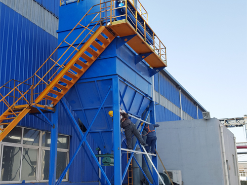 Coal fired boiler dust collector