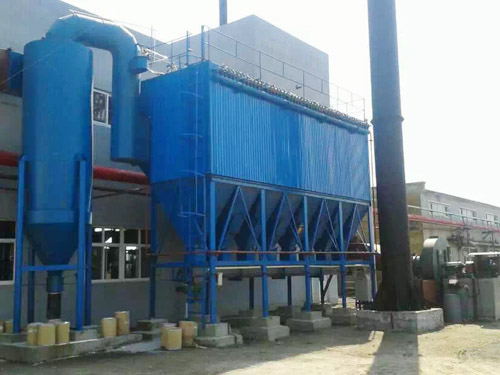 Biomass boiler dust collector