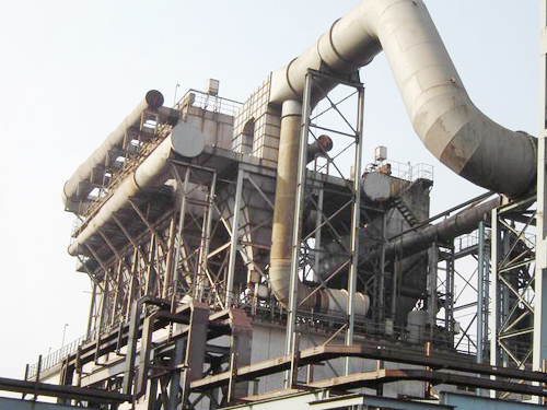 Coking furnace smoke and dust collector
