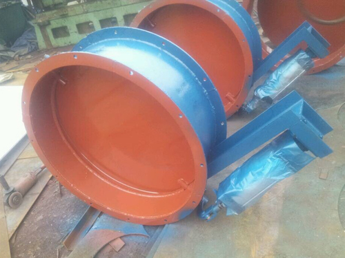 Pneumatic ventilation butterfly valve